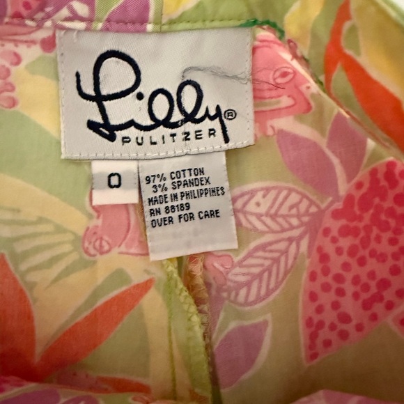Lilly Pulitzer Tropical Frog Print Pants - Picture 5 of 5